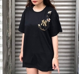 MLB Áo NY Floral Bee Black