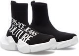 Versace Jeans Couture high-top sneaker 'Black White'