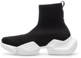 Versace Jeans Couture high-top sneaker 'Black White'