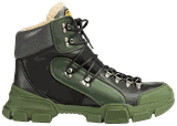 Gucci Flashtrek Leather High 'Black Green'