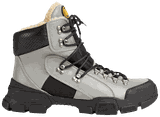 Gucci Flashtrek Leather High 'Silver Black'