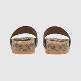 Gucci GG Canvas Slide Sandal 'Beige Monogram'