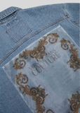 Áo khoác Versace Jeans Couture 'Etichetta Baroque Denim Jacket'