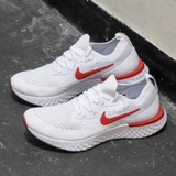 Nike Epic React Flyknit 'White Red'