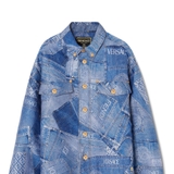 Versace x Fendi 'FENDACE DENIM PATCHWORK JACQUARD JACKET'