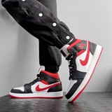 Giày Nike Air Jordan 1 Mid 'Black Gym Red'