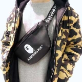 Bape waist bag black