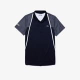 Lacoste Polo SPORT Mesh Sleeved Tennis Navy