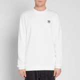 Áo nỉ Adidas Logo 'White' (Form Âu)