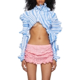 Áo Crop FEBEN 'Twist - Blue Stripe'