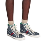 Gucci OTG High Top Sneaker 'GG - Denim - Sọc Xanh'
