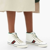 Gucci OTG High Top Sneaker 'GG - Lụa Trắng'  ‎