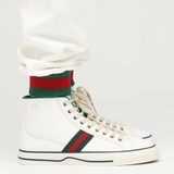 Gucci OTG High Top Sneaker 'GG - Lụa Trắng'  ‎