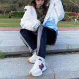 New Balance 327 'White Dark Red'