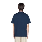 Polo Gucci cổ Vest GG 'Xanh Navy'
