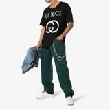 Gucci Oversize T-shirt Big Logo 'Black'