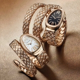 Đồng hồ Rắn Bulgari double spiral 'Rose Gold'