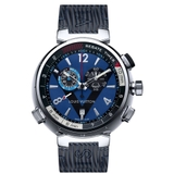 Đồng hồ LV TAMBOUR DAMIER COBALT 'Black & Blue'