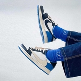 Travis Scott x Fragment Design x Jordan 1 Low 'Royal Blue'