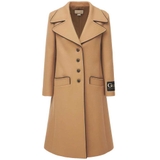 Áo choàng len Gucci GG Label 'Camel'
