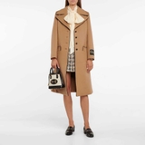 Áo choàng len Gucci GG Label 'Camel'