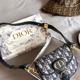 SMALL DIOR BOBBY BAG Blue Dior Oblique Jacquard '18 x 14 x 5 cm'