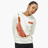 Hoodie MCM với túi chéo Monogram 'White Orange'