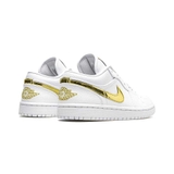 Giày Nike Air Jordan 1 Low 'White Metallic Gold'