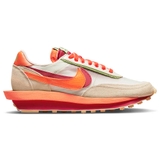 Sacai x Clot x Nike LDWaffle 'Net Orange Blaze'