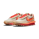 Sacai x Clot x Nike LDWaffle 'Net Orange Blaze'