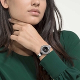 Đồng hồ Swarovski 'Hoa Ánh Sáng - Silver Black'