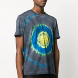 Versace T-Shirt mit Batik-Print 'Blue'