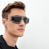 Kính Versace Medusa 'Shield - Black Gold'