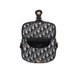 SMALL DIOR BOBBY BAG Blue Dior Oblique Jacquard '18 x 14 x 5 cm'