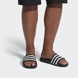 Dép Adidas Basic Logo 'Đen Trắng'