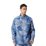 Versace x Fendi 'FENDACE DENIM PATCHWORK JACQUARD JACKET'