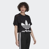 Adidas Áo Cropped Lace Black W