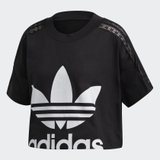 Adidas Áo Cropped Lace Black W