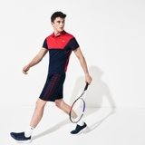 Lacoste Shorts Tennis Side-Print Black Red (form Âu)