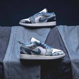 Giày Air Jordan 1 Low GS 'Washed Denim'