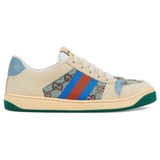 Giày Gucci Women’s Screener Sneaker With Crytals 'Xanh Dương Ngọc'