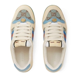 Giày Gucci Women’s Screener Sneaker With Crytals 'Xanh Dương Ngọc'