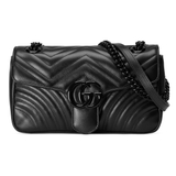 Túi Gucci Kleine GG Marmont Schultertasche 'Black'