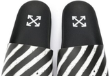 Off-White Spray Stripe Slider 'Black White'