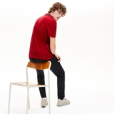 Lacoste Polo Striped Accents Cotton Pique Bordeaux (form Âu)
