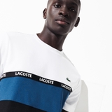 Lacoste Áo Sport Pique White Blue (form Âu)