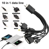 Dây cáp sạc đa năng 10 đầu cổng USB