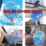 Quạt kẹp bình 12v - dùng trên ô tô - 8inch có kẹp