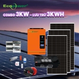 Hệ thống  điện năng lượng mặt trời hoà lưới 3KWP - lưu trữ 3KWH