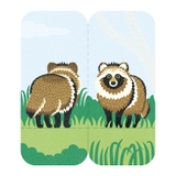 Two Forked Sticky Note - 3560-004 - Racoon dog